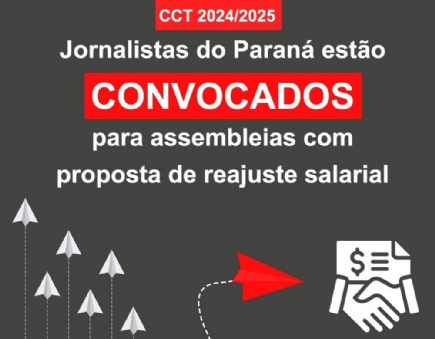 CCT: Jornalistas do Paran so convocados para assembleias com proposta de reajuste salarial